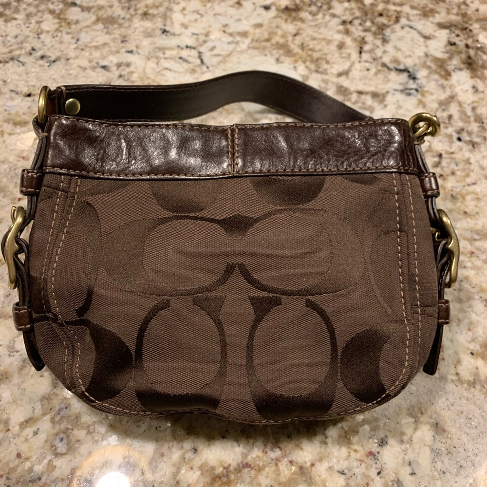 Coach Brown Purse with change purse